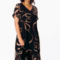 👗 Rochie vaporoasă elegantă cu decolteu în V-3