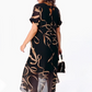 👗 Rochie vaporoasă elegantă cu decolteu în V-6