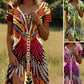 Rochie vintage cu mânecă scurtă pentru femei-5