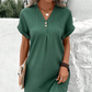 👗 Rochie cu mânecă scurtă și decolteu în V💞-1
