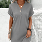 👗 Rochie cu mânecă scurtă și decolteu în V💞-2