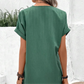 👗 Rochie cu mânecă scurtă și decolteu în V💞-8
