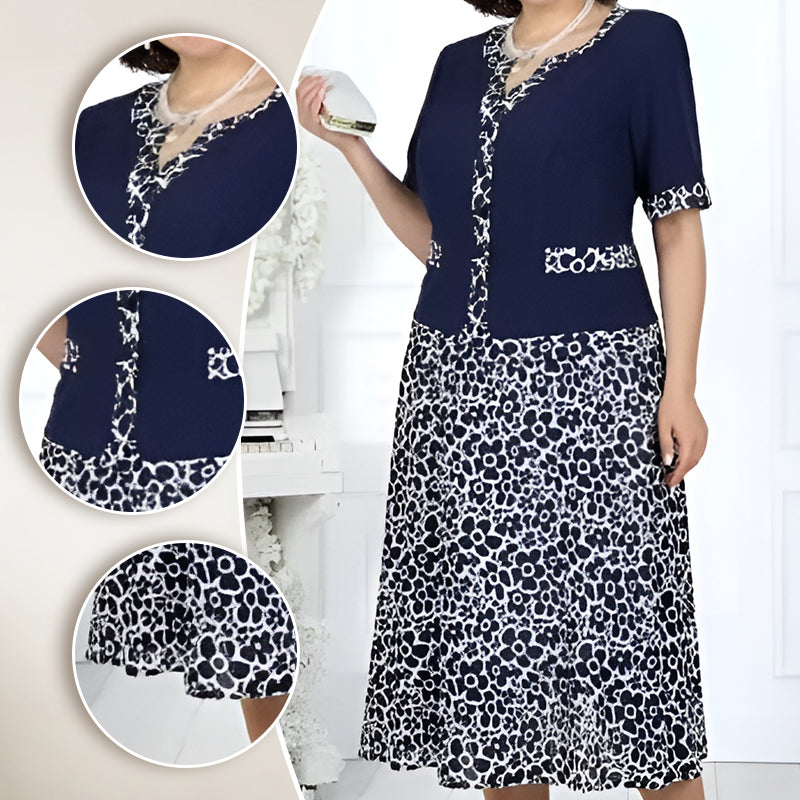 ✨【S-4XL】💐Model floral Rochii din două piese pentru femei-1