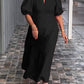 🎉Rochie de culoare solidă din bumbac și in👗-12