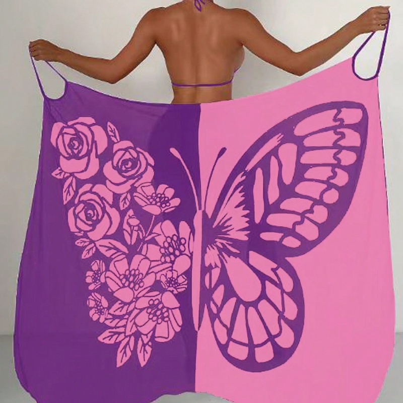 🌞👙Pătură costum de baie pentru femei cu fluture💃-8
