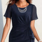 👗 Rochie elegantă, de culoare solidă, pentru femei-4