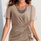 👗 Rochie elegantă, de culoare solidă, pentru femei-7
