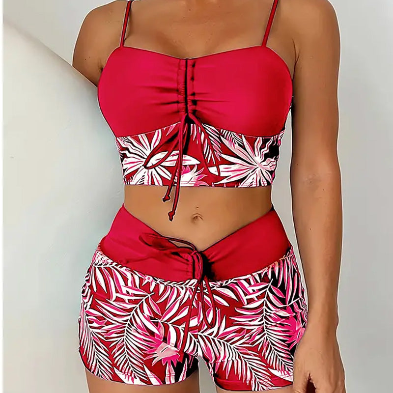 👙Costum de baie imprimat din două piese pentru femei-6