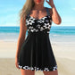 🌊Costum de baie detașabil cu top cu bretele și șorturi de baie mulate👙