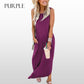 🎉🛍️Promoție fierbinte 50% REDUCERE💃Rochie lungă fără mâneci, în culori uni, la modă, pentru femei-11