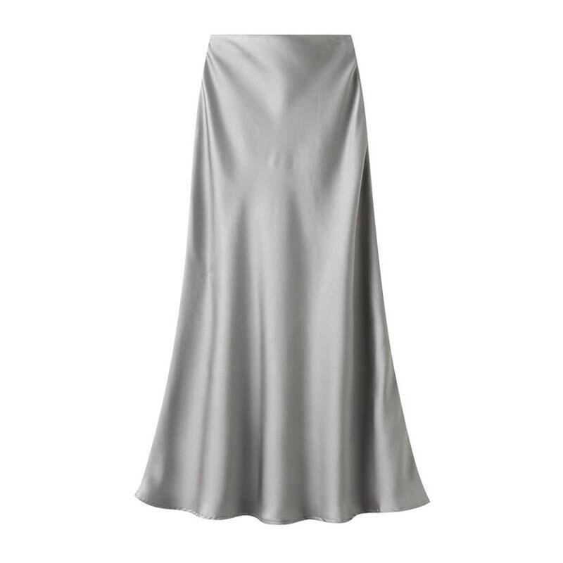 Fustă clasică elegantă cu talie înaltă pentru femei-14