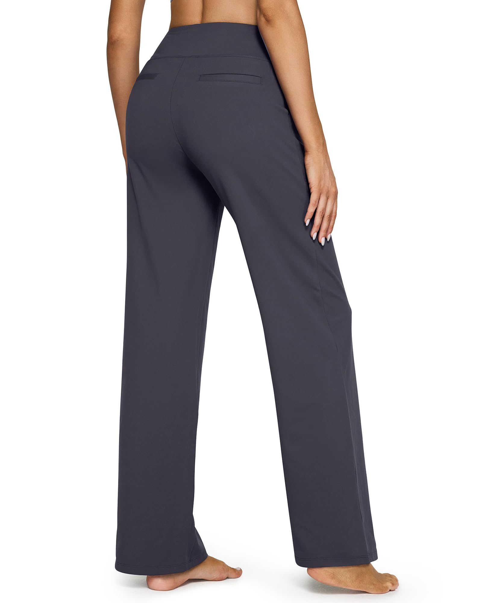 💖PROMOTIE DE ZIUA DE AZI - 50% REDUCERE 💖 Pantaloni largi casual pentru yoga, cu talie înaltă, pentru femei-14