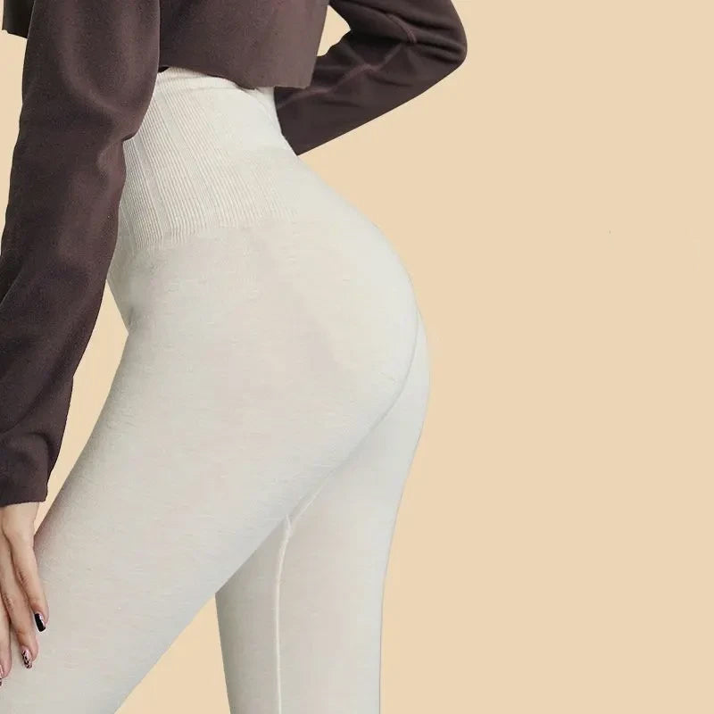Pantaloni călduroși, moi, mulati, pentru femei, ca strat de bază-1