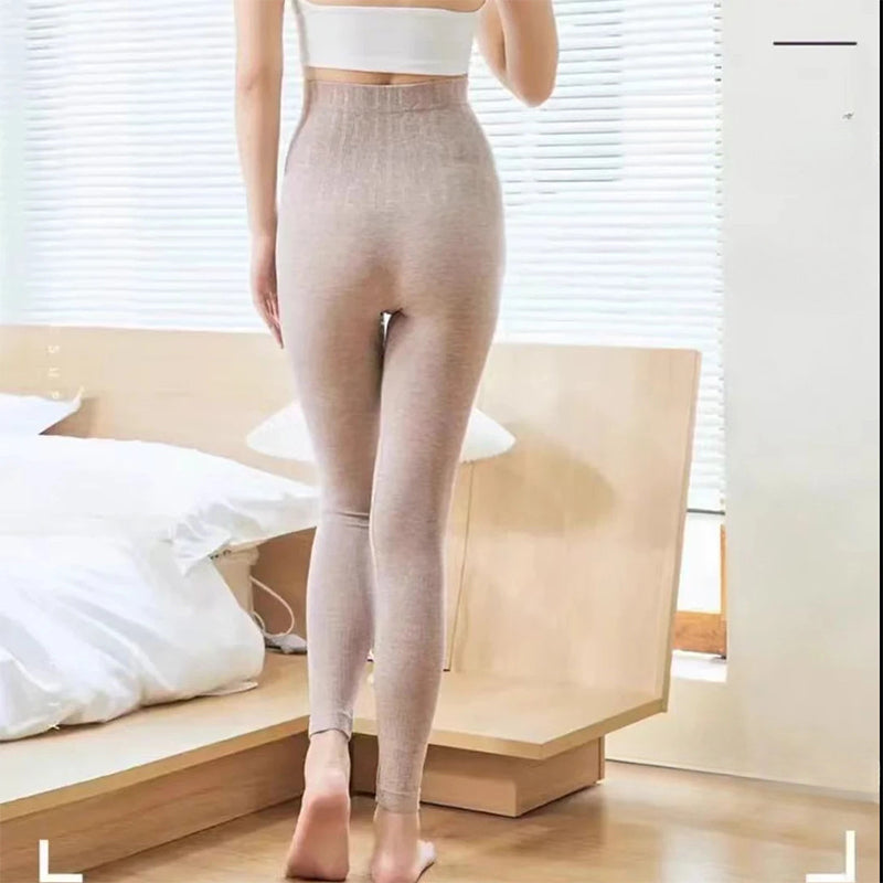Pantaloni călduroși, moi, mulati, pentru femei, ca strat de bază-3