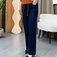 Pantaloni casual pentru femei, cu croi drept-5
