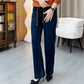 Pantaloni casual pentru femei, cu croi drept-3