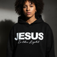 🥰 Hanorac cu paiete strălucitoare „JESUS Is the Light”✨ Stil glamour și confortabil, inspirat de credință💫-8