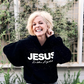 🥰 Hanorac cu paiete strălucitoare „JESUS Is the Light”✨ Stil glamour și confortabil, inspirat de credință💫-9
