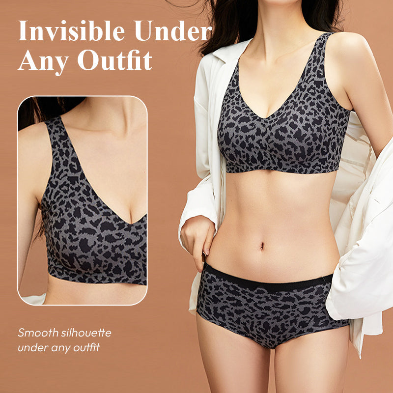 ⏳Reducere de 49% pentru o perioadă limitată⏰Sutien elegant, respirabil, cu model leopard, pentru uz zilnic👙-2