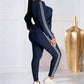 👚 60% REDUCERE ACUM! 🏃‍♀️ Set de trening pentru femei, 2 piese, cu mâneci lungi – țesătură moale, croială lejeră, perfect pentru antrenament sau relaxare ✨-4