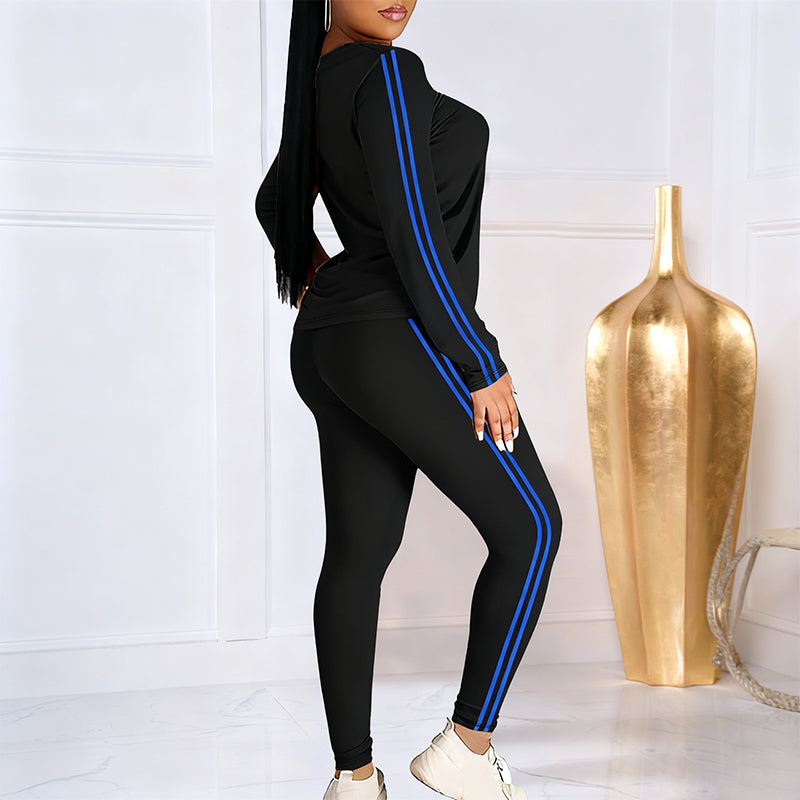 👚 60% REDUCERE ACUM! 🏃‍♀️ Set de trening pentru femei, 2 piese, cu mâneci lungi – țesătură moale, croială lejeră, perfect pentru antrenament sau relaxare ✨-6