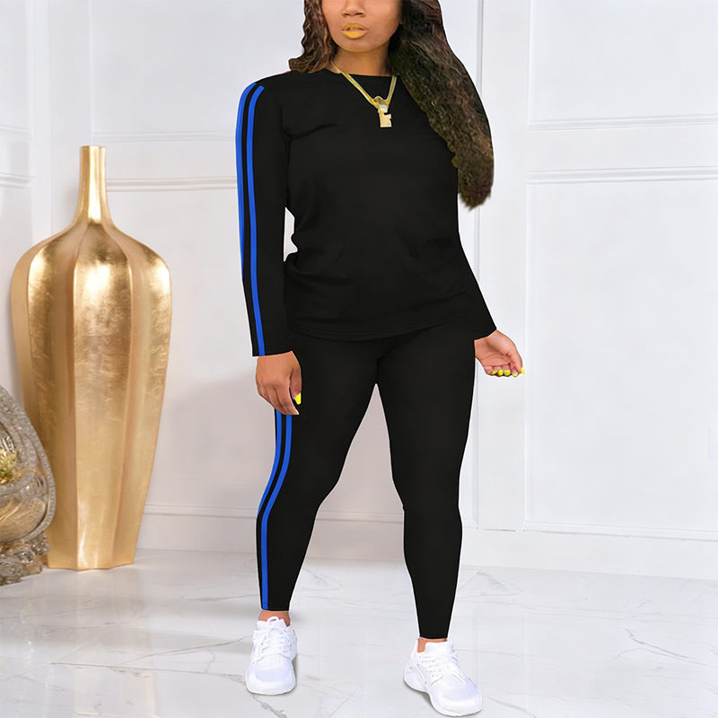 👚 60% REDUCERE ACUM! 🏃‍♀️ Set de trening pentru femei, 2 piese, cu mâneci lungi – țesătură moale, croială lejeră, perfect pentru antrenament sau relaxare ✨-11