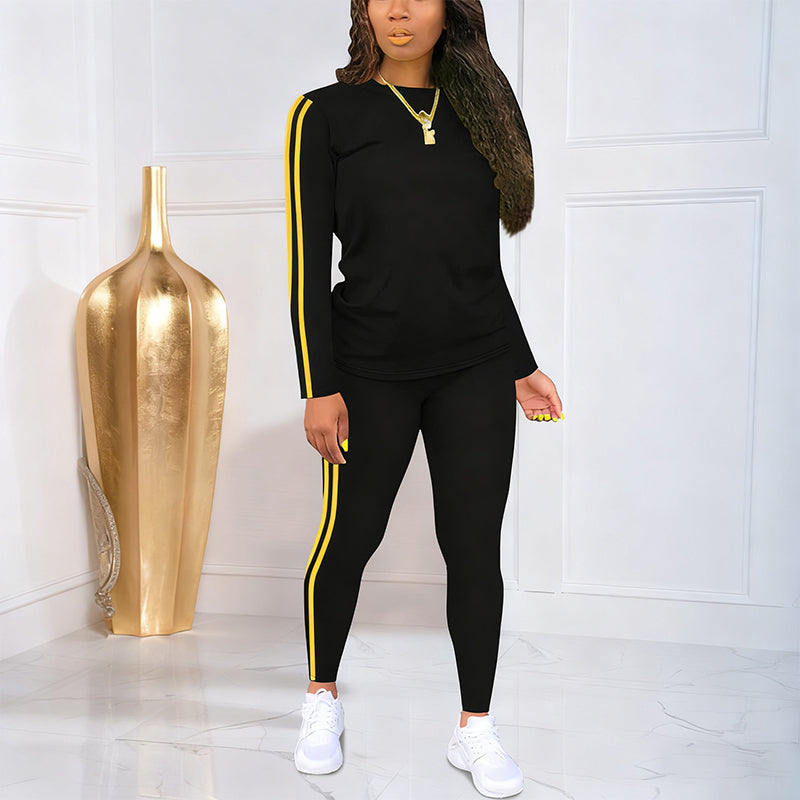 👚 60% REDUCERE ACUM! 🏃‍♀️ Set de trening pentru femei, 2 piese, cu mâneci lungi – țesătură moale, croială lejeră, perfect pentru antrenament sau relaxare ✨-12