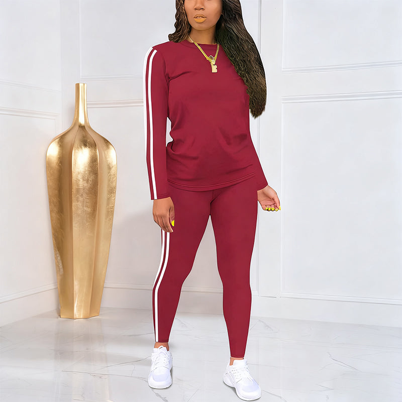 👚 60% REDUCERE ACUM! 🏃‍♀️ Set de trening pentru femei, 2 piese, cu mâneci lungi – țesătură moale, croială lejeră, perfect pentru antrenament sau relaxare ✨-15