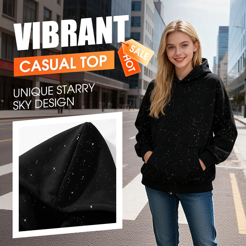 🌟 Hanorac confortabil cu glugă Starry Sky-5
