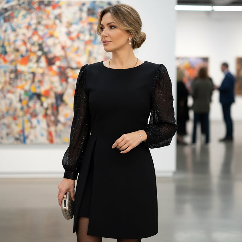 👗 49% REDUCERE ACUM! ✨Rochie elegantă pentru femei, împodobită cu paiete-4