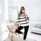 🌸🥰 Set sport pentru femei cu dungi, 2 piese-2