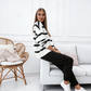 🌸🥰 Set sport pentru femei cu dungi, 2 piese-3