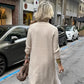 Rochie midi elegantă din tricot pentru femei, cu fante laterale-5