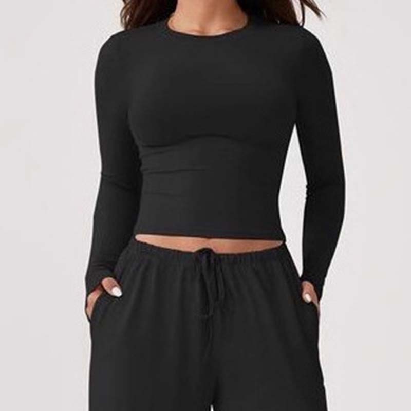 👚Set casual pentru femei, format din top scurt și pantaloni cu șnur🔥✨-2