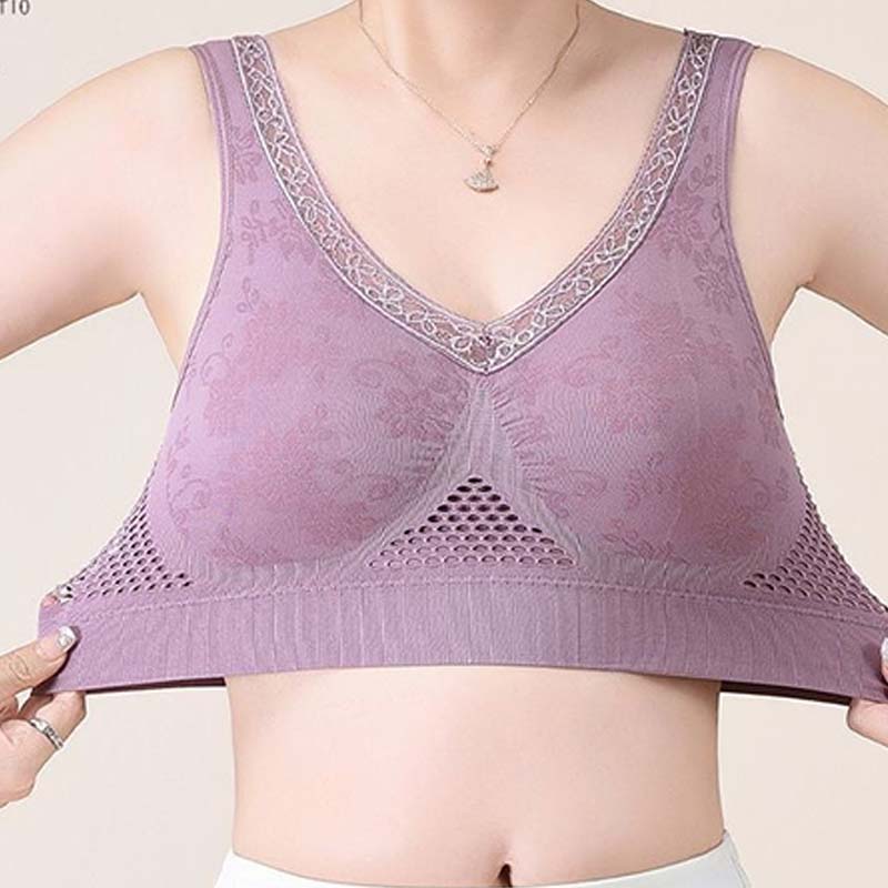 【✨1+1 gratuit - 2 bucăți】Sutien confortabil din bumbac pur, fără nasturi, cu efect de ridicare-10