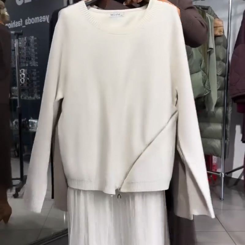 Set rochie din tricot și tul pentru femei-6