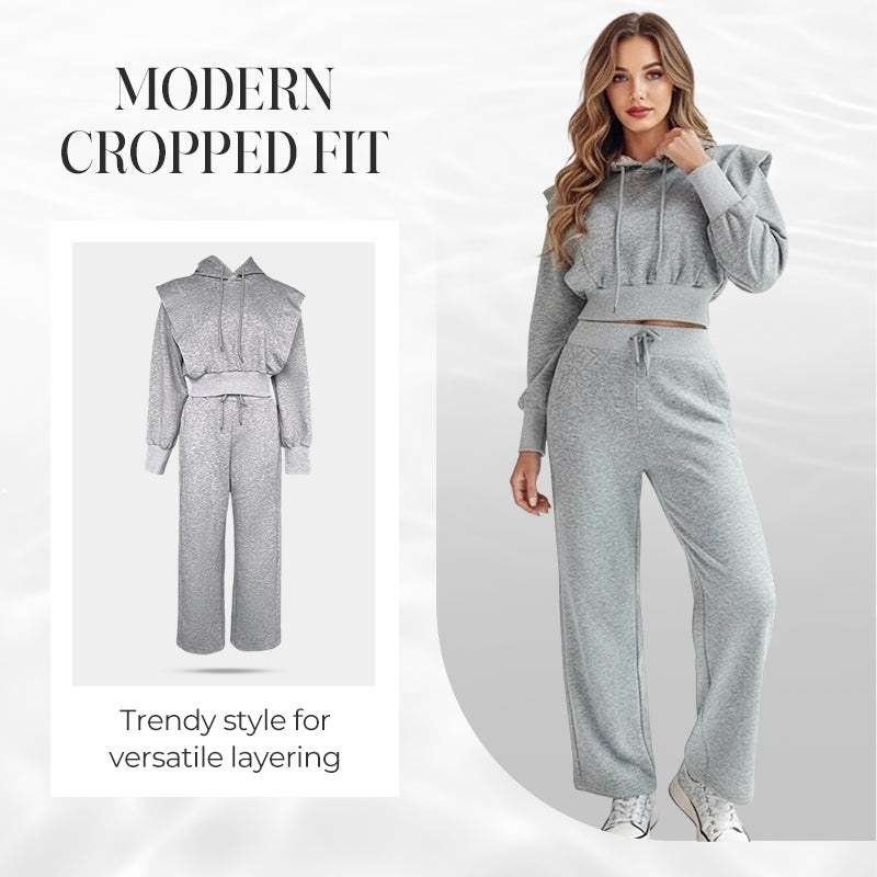 Set tricou cu glugă și pantaloni de trening-3