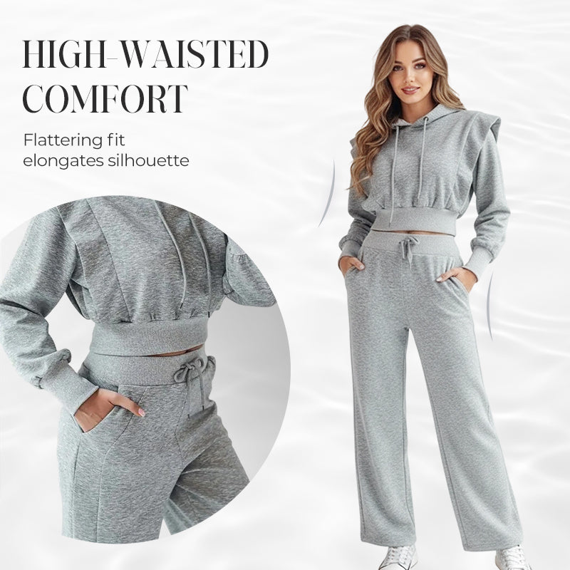 Set tricou cu glugă și pantaloni de trening-5