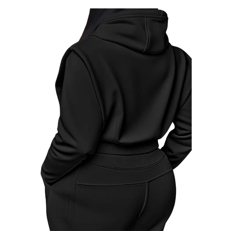 Set tricou cu glugă și pantaloni de trening-9