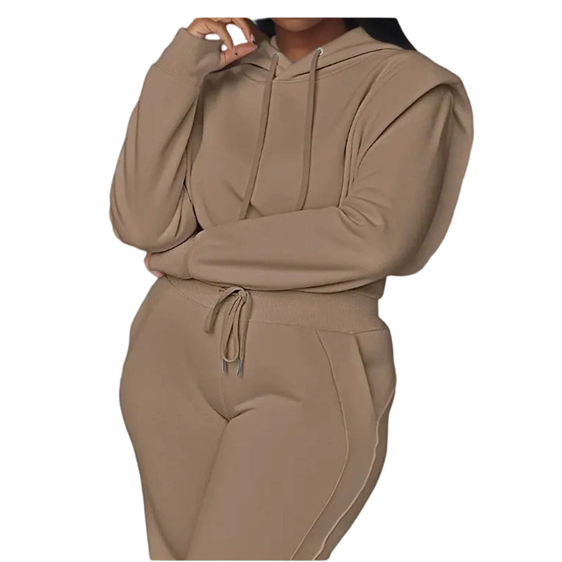 Set tricou cu glugă și pantaloni de trening-11