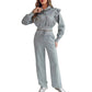 Set tricou cu glugă și pantaloni de trening-12