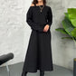 Ținute din tricot din două piese pentru femei Rochie midi fără mâneci și top scurt-5
