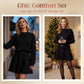 💃 Rochie mini din tricot cu guler înalt pentru femei-1