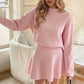 💃 Rochie mini din tricot cu guler înalt pentru femei-12