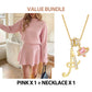 💃 Rochie mini din tricot cu guler înalt pentru femei-19