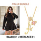 💃 Rochie mini din tricot cu guler înalt pentru femei-18