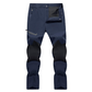 Pantaloni tactici de drumeție pentru bărbați cu buzunare cu fermoar-9