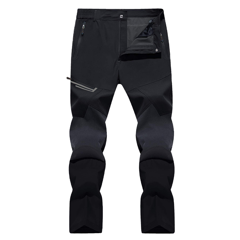 Pantaloni tactici de drumeție pentru bărbați cu buzunare cu fermoar-11