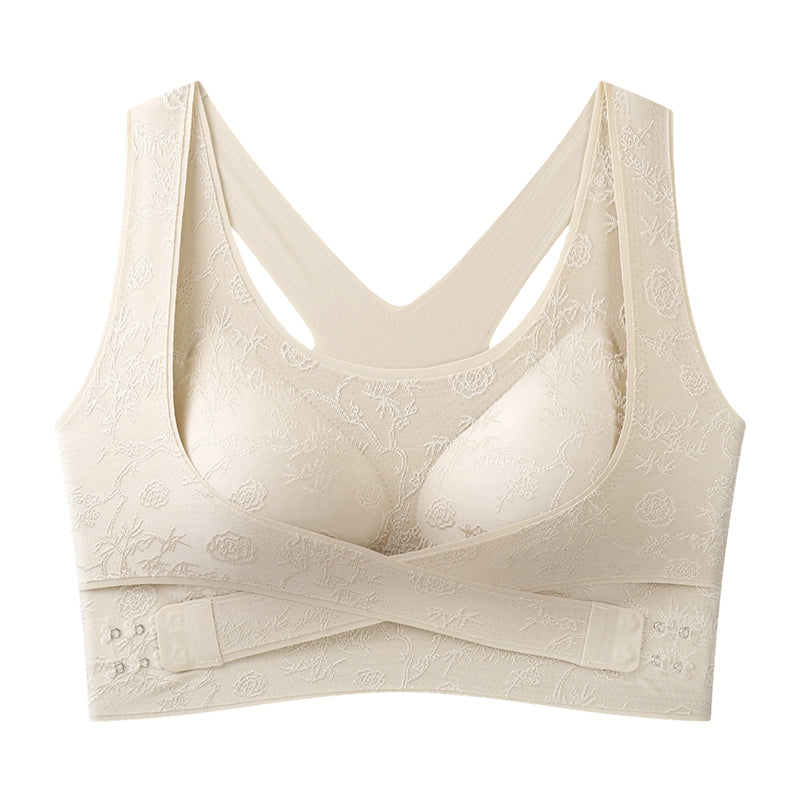 Sutien confortabil cu sutien în cruce și sculptant-10