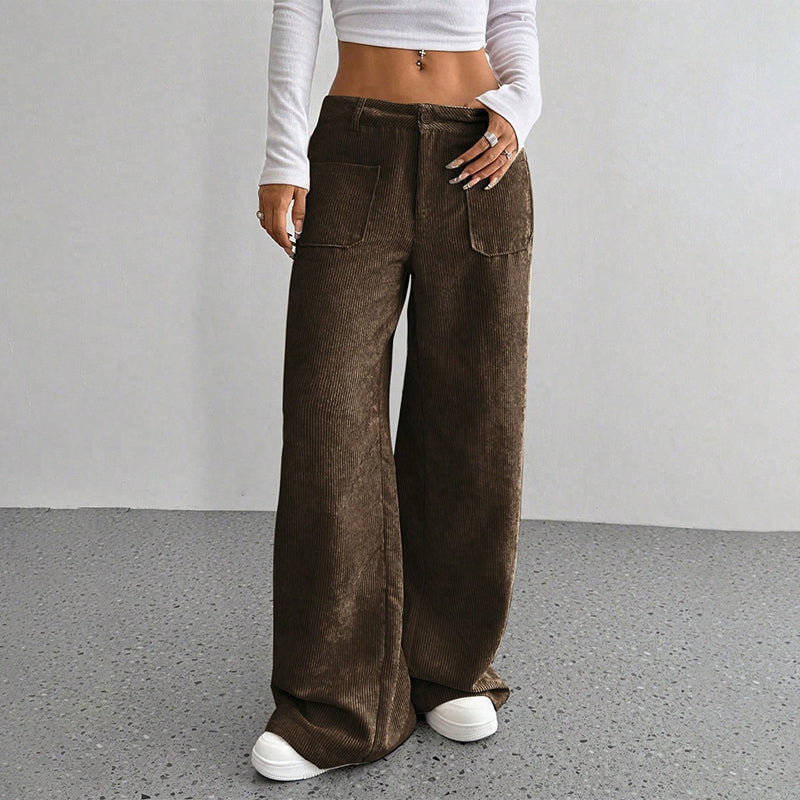 🎁Noutăți 2026 50% REDUCERE💥Pantaloni casual pentru femei, cu talie înaltă și croi lejer💕-6